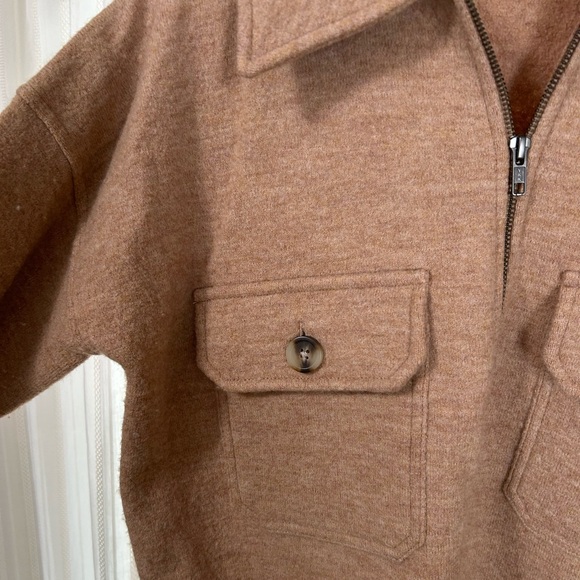 Madewell Wool Quarter-Zip Pullover Sweater - Picture 5 of 9